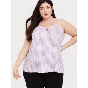 Torrid Sophie Textured Woven Bow Front Swing Cami